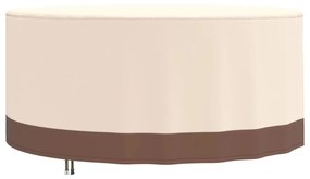 Copertura Mobili Giardino Rotonda Beige Ø 183x71 Cm 600d Oxford /