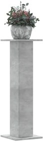 Supporti Per Piante 2 Pz Grigio Cemento 30x30x95 Cm Truciolato /