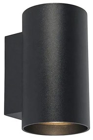 Lampada da parete di design intelligente nera incl. 2 Wifi GU10 - Sandy