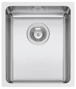 Lavello sottotop 1 vasca PYRAMIS Lume inox L 40 x L 34 cm argento