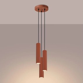 Brilagi - Lampadario a cavo CRESTO 3xGU10/10W/230V rosso