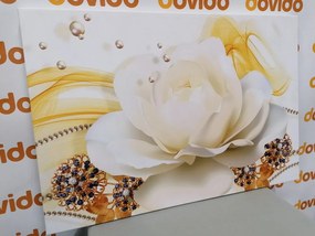 Stampa su tela – Rose di lusso con astrazione