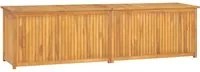 Cassa da Giardino 200x50x55 cm in Legno Massello di Teak cod mxl 77613