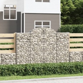 Cesti Gabbioni Ad Arco 2 Pz 200x30x140/160 Cm Ferro Zincato /