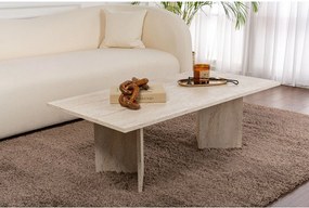 Tavolino da salotto beige semilucido 60x119 cm Sabin – Kalune Design