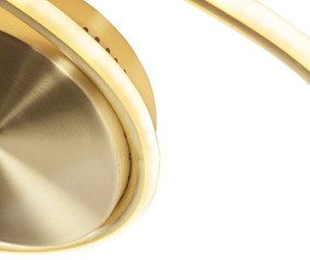 Plafoniera di design oro con LED dimmerabile a 3 livelli - Rowan