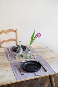 Set Di 2 Tovagliette İn Lino / 35x45 Cm / 14x18” / White