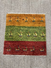 Gabbeh Tappeto 40 x 40 (Iran) Annodato A Mano
