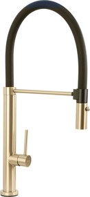 Rubinetto da cucina Rea Viera gold brush