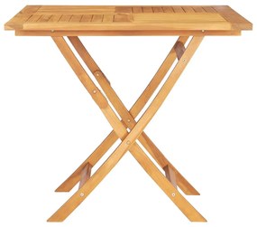 Tavolo da giardino pieghevole 85x85x76cm legno massello di teak