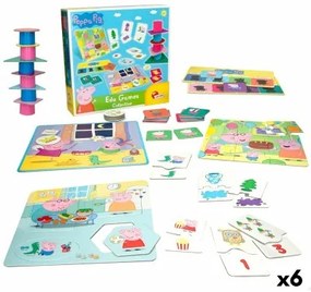 Gioco Educativo Peppa Pig Edu Games Collection 24,5 x 0,2 x 24,5 cm (6 Unità) 10 in 1