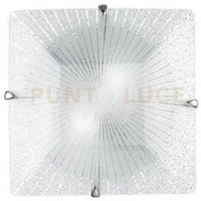 Plafoniera iside diamantato 2 luci attacco e27 30x8x30cm