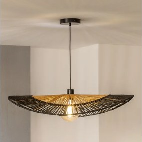 Brilagi - Lampadario LED su cavo CERIA BOHO 1xE27/40W/230V Ø 80 cm nero/marrone