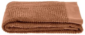 Asciugamano in cotone arancio-marrone 50x100 cm Classic - Zone