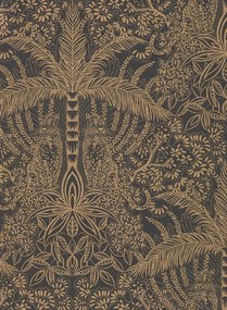 Clarke & Clarke Carta da parati Leopardo - Antique/ Noir
