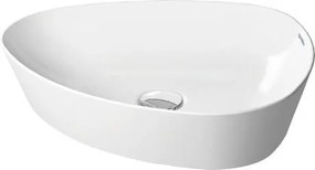 Lavabo 50x40,5 da Appoggio triovale In Duraceram bianco Cape Cod 2339500000  Duravit