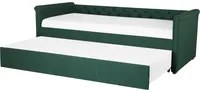 Letto estraibile in tessuto verde tappezzeria Small Single Size Guest Underbed abbottonato