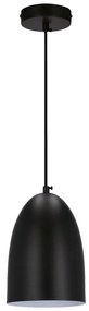 Lampada a sospensione nera con paralume in metallo ø 14 cm Icaro - Candellux Lighting