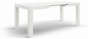 Tavolo BAROLO in legno, finitura bianco frassinato, allungabile 120&#215;80 cm &#8211; 200&#215;80 cm