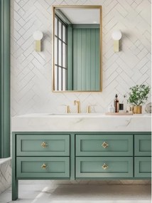 Open Design OR85532 - Applique da parete per bagno BOLETTA 1xG9/8W/230V IP44 ottone