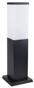 Paletto da Giardino 40cm in acciaio inox NERO, IK06, IP54, base E27 Base E27