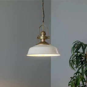 Avonni Lampada a sospensione AV-4106-M32-BBY, paralume bianco