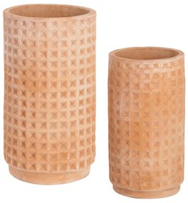 Kave Home - Set Celi di 2 vasi in terracotta Ã˜ 34 cm / Ã˜ 25 cm