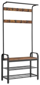 Appendiabiti a piantana NAVOR marrone/nero