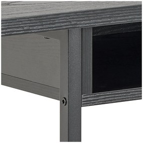 Tavolo consolle nero con effetto frassino 40x140 cm Darlington – Actona