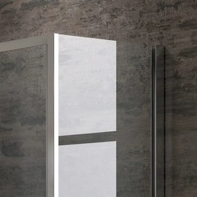 Box doccia 110x70 cm vetro trasparente altezza 180cm K410NS - KAMALU