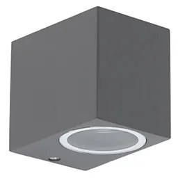 Set di 2 applique moderne grigio scuro IP44 - Baleno