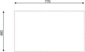 Lavello Cucina Da Appoggio In Acciaio Inox 79x50 Cm 1 Vasca Destro