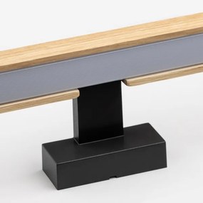 Brilagi-Illuminazione a LED per specchi da bagno WOODY MIRROR LED/12W/230V IP44 quercia/nero