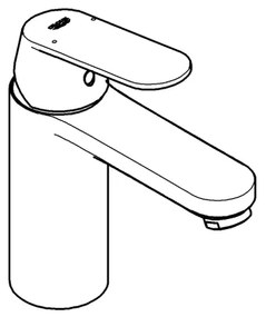 GROHE 23327000 - EUROSMART COSMOPOLITAN DN 15 basin mixer, dimensione M, cromo