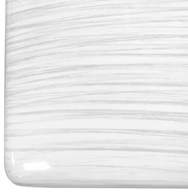 Portascopino WC Bianco In Ceramica Bianca Lucida E Manico Acciaio Inox Cuba