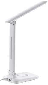 Immax 09107L - Lampada da tavolo LED dimmerabile con ricarica wireless QI LUMI LED/7W/230V bianco