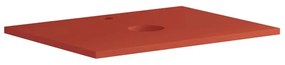 Top per lavabo Niwa L 60 x P 46 cm laccato opaco paprika truciolare