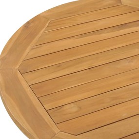 Tavolo da pranzo da giardino Ø90x75cm in legno massello di teak