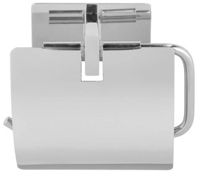 Porta carta igienica autoportante in acciaio inox argento lucido Genova - Wenko