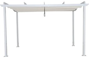 Telo pergola poliestere Niagara bianco L 282 x H 400 cm