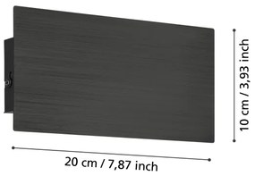Eglo 901197 - Applique a LED TALAMELLO LED/6W/230V 3000K nero