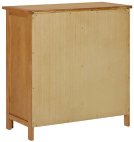 Credenza 70x35x75 cm legno massello di rovere