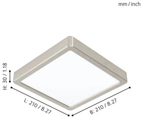 Eglo 99253 - Plafoniera LED FUEVA 5 LED/16,5W/230V