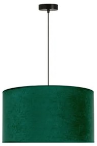 Duolla - Lampadario a sospensione con filo ROLLER 1xE27/15W/230V diametro 40 cm verde scuro/oro