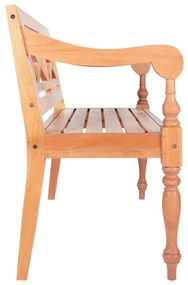 Vidxl panchina batavia 98 cm legno massello di mogano marrone chiaro