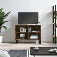 Mobile Porta TV Rovere Fumo 69,5x30x50 cm in Legno Multistratocod mxl 80844