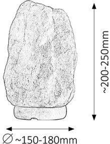 Rabalux 4130 - Lampada di sale ROCK 1xE14/15W/230V