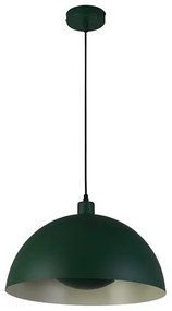 Searchlight 35410GR - Lampada a sospensione con cavo MARS 1xE27/60W/230V Ø25 cm Verde