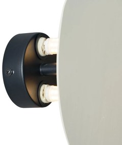 Lampada da parete di design beige organica 20 cm 2 luci - Pulley