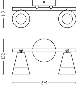 Philips - Faretto CLEFT 2xGU10/5W/230V